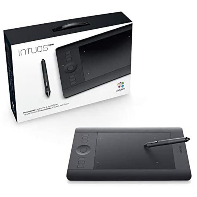 Wacom(ワコム)のワコム ペンタブレット intuos Pro small PTH-451/K2 スマホ/家電/カメラのPC/タブレット(PC周辺機器)の商品写真