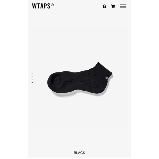 W)taps(ダブルタップス)のW)taps 20aw skivvies sox black メンズのレッグウェア(ソックス)の商品写真