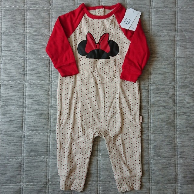 babyGAP(ベビーギャップ)のbabygap Disney ミニーマウス ベビーロンパース キッズ/ベビー/マタニティのベビー服(~85cm)(ロンパース)の商品写真