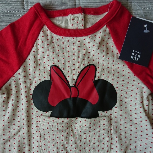 babyGAP(ベビーギャップ)のbabygap Disney ミニーマウス ベビーロンパース キッズ/ベビー/マタニティのベビー服(~85cm)(ロンパース)の商品写真