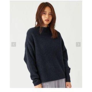 ユナイテッドアローズグリーンレーベルリラクシング(UNITED ARROWS green label relaxing)の【美品】United arrows ネイビー オーバーサイズニット(ニット/セーター)