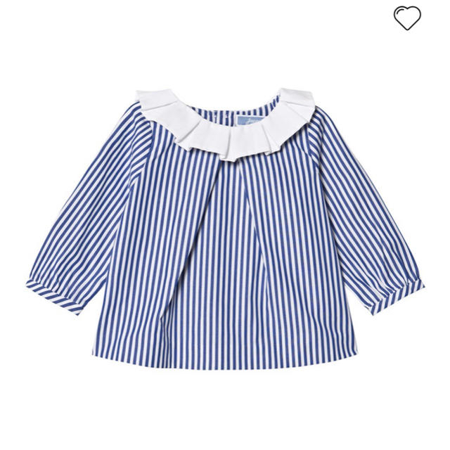 Jacadi(ジャカディ)の新作完売♡1点のみ　Jacadi  フリルブラウス　24m キッズ/ベビー/マタニティのキッズ服女の子用(90cm~)(ブラウス)の商品写真