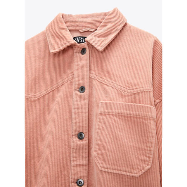 Zara 新品 Zara ザラ コーデュロイ シャツ ジャケット ピンク ベージュ Sの通販 By Chonkichi S Shop ザラならラクマ