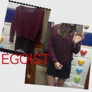 エゴイスト(EGOIST)のEGOIST ニット×タイトワンピ(ミニワンピース)