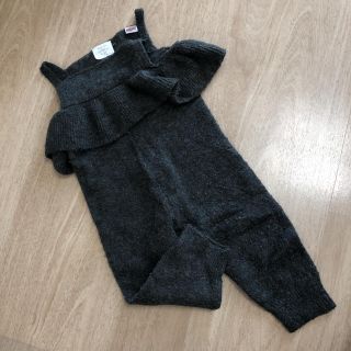 ザラキッズ(ZARA KIDS)のザラベイビー  ウール混　フリル  サロペット(ワンピース)