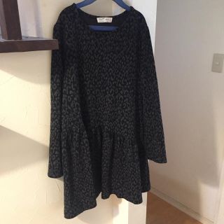 ザラキッズ(ZARA KIDS)のZARA kidsレオパードワンピース11/12 152cm(ワンピース)