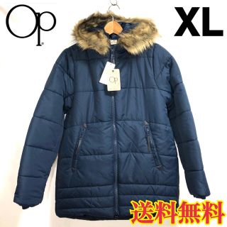 オーシャンパシフィック(OCEAN PACIFIC)の【新品】オーシャンパシフィック レディース ダウンジャケット ネイビー XL(ダウンジャケット)