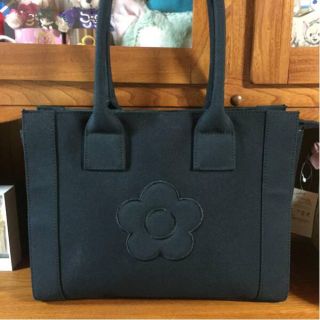 マリークワント(MARY QUANT)の美品 MARY QUANT マリクワ デイジーキャンバストートバッグ(トートバッグ)