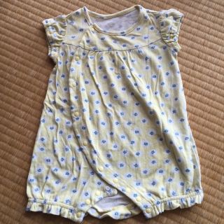 エフオーキッズ(F.O.KIDS)の女の子花柄ロンパース70(ロンパース)