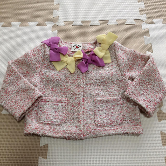 しまむら(シマムラ)のベビー ツイードジャケット 90cm キッズ/ベビー/マタニティのキッズ服女の子用(90cm~)(ジャケット/上着)の商品写真