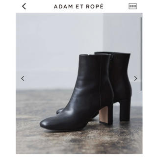 アダムエロぺ(Adam et Rope')のアダムエロペ　スクエアトゥハイアーチブーツ　今季購入(ブーツ)