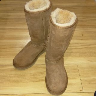 アグ(UGG)のUGG ムートンブーツ ロングブーツ 茶色 22cm(ブーツ)