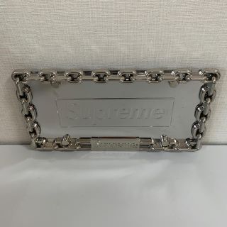 シュプリーム(Supreme)のsupreme chain license plate frame silver(車外アクセサリ)