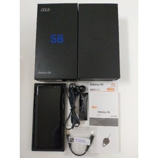 エーユー(au)の【グエン様専用】galaxy s8 au SCV36 中古 SIMロック解除済み(スマートフォン本体)