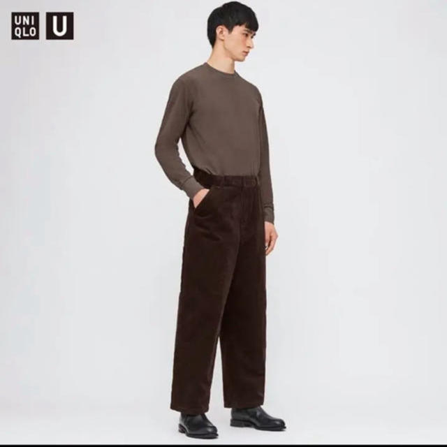 UNIQLO(ユニクロ)のUNIQLO コーデュロイワイドワークパンツ メンズのパンツ(ワークパンツ/カーゴパンツ)の商品写真