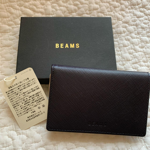 BEAMS(ビームス)のbeams 名刺入れ　ネイビー　 メンズのファッション小物(名刺入れ/定期入れ)の商品写真