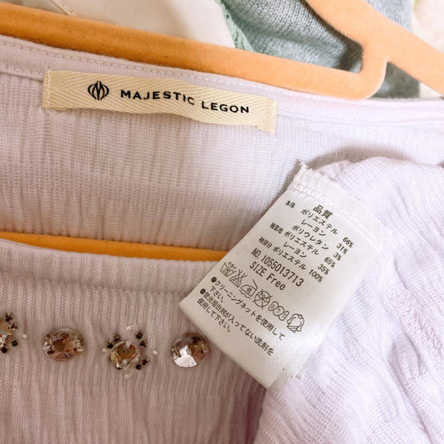 MAJESTIC LEGON(マジェスティックレゴン)の【🎀売り尽くしSALE🎀NO.20】MAJESTICLEGON シフォン袖 レディースのトップス(Tシャツ(半袖/袖なし))の商品写真