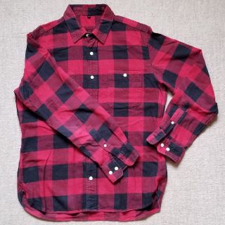 ムジルシリョウヒン(MUJI (無印良品))の無印良品　チェックネルシャツ　赤×黒(シャツ)