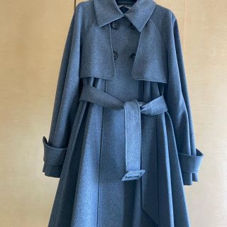 マックスマーラ(Max Mara)のスポーツマックス　ウールコート　グレー(ロングコート)