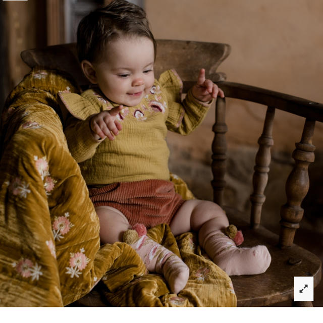 Caramel baby&child (キャラメルベビー&チャイルド)の専用！！【新品未使用】Louis misha ルイーズミーシャ　刺繍ロンパース キッズ/ベビー/マタニティのベビー服(~85cm)(ロンパース)の商品写真
