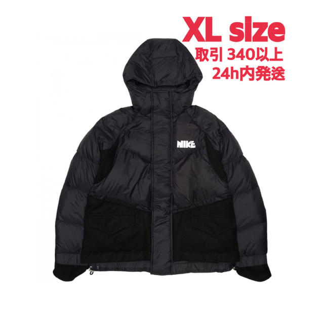 Nike x sacai Men's Parka Black XLサイズ Nike x sacai Men's Parka Black XLサイズ