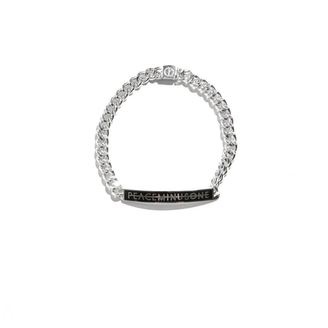 PMO LOGO BRACELET BLACK 17cm