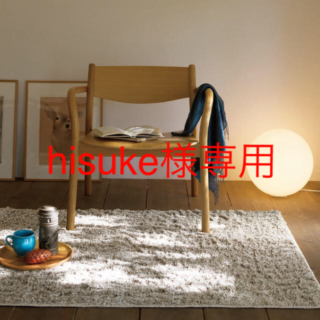 MUJI (無印良品)(ムジルシリョウヒン)の【hisuke様専用】無印 フロアライト丸・L／カバー：透過／コード：ホワイト インテリア/住まい/日用品のライト/照明/LED(フロアスタンド)の商品写真