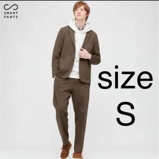 ユニクロ(UNIQLO)のスマートアンクルパンツ（ジャージー・チドリ・丈標準64.5～70.5cm）(スラックス)