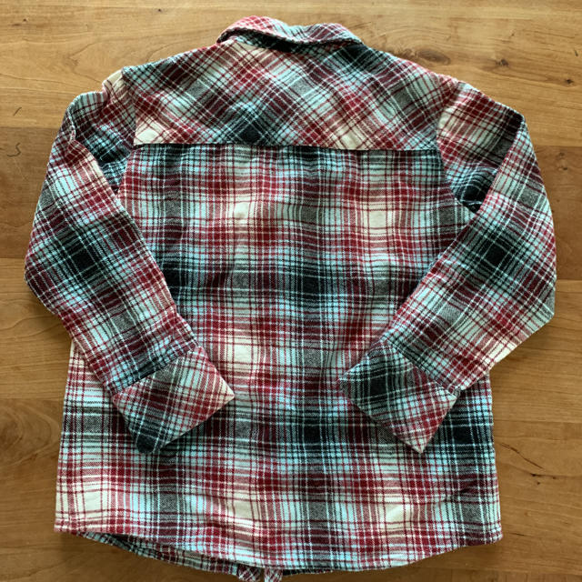 キッズ　チェックシャツ ネルシャツ　シャツ　120  双子 キッズ/ベビー/マタニティのキッズ服男の子用(90cm~)(ブラウス)の商品写真