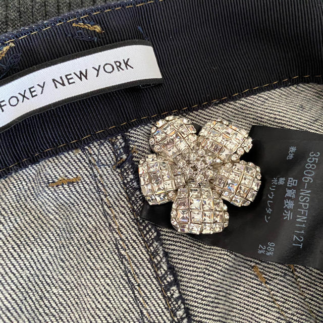 FOXEY(フォクシー)のFOXEY NEW YORK  フォクシー ニューヨーク デニム パンツ 40 レディースのパンツ(デニム/ジーンズ)の商品写真