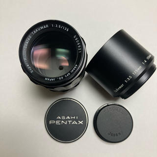 ペンタックス(PENTAX)の美品 M42銘玉 SMC TAKUMAR 135mm F3.5 純正付属多数(レンズ(単焦点))