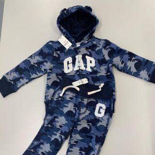 ベビーギャップ(babyGAP)のGAP baby  迷彩柄セットアップ 耳付き(ジャケット/上着)