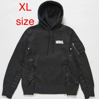 サカイ(sacai)のNike x sacai Hoodie Black【XLsize】(パーカー)