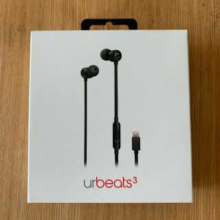 ビーツバイドクタードレ(Beats by Dr Dre)の urBeats3イヤフォン(Lightningコネクタ) ブラック(ヘッドフォン/イヤフォン)