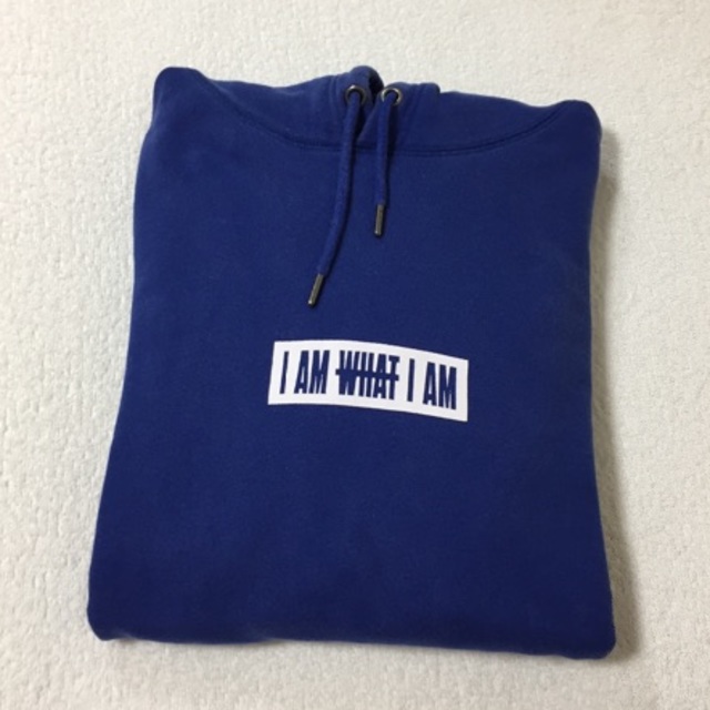 AAA 與真司郎 I AM WHAT I AM パーカー 青 M-