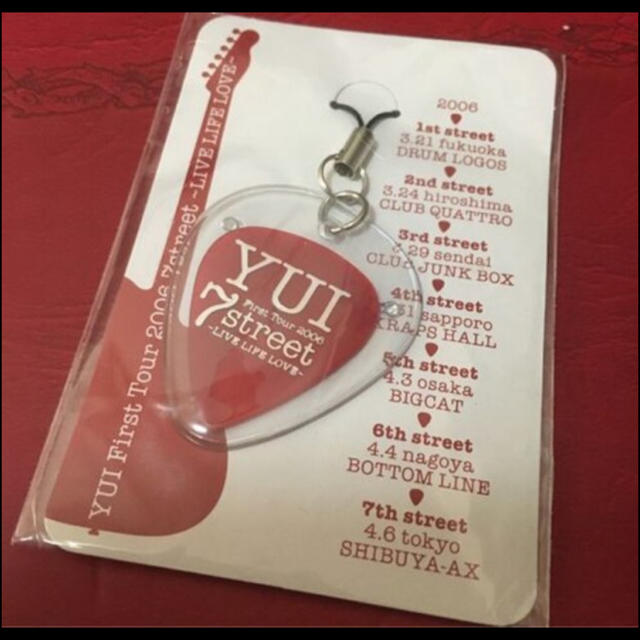 YUI オリジナルピック・ストラップ YUI First Tour 2006