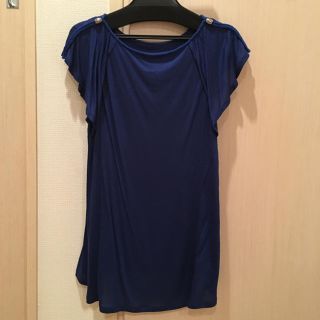 ランバンオンブルー(LANVIN en Bleu)のランバンオンブルー ドレープカットソー(カットソー(半袖/袖なし))