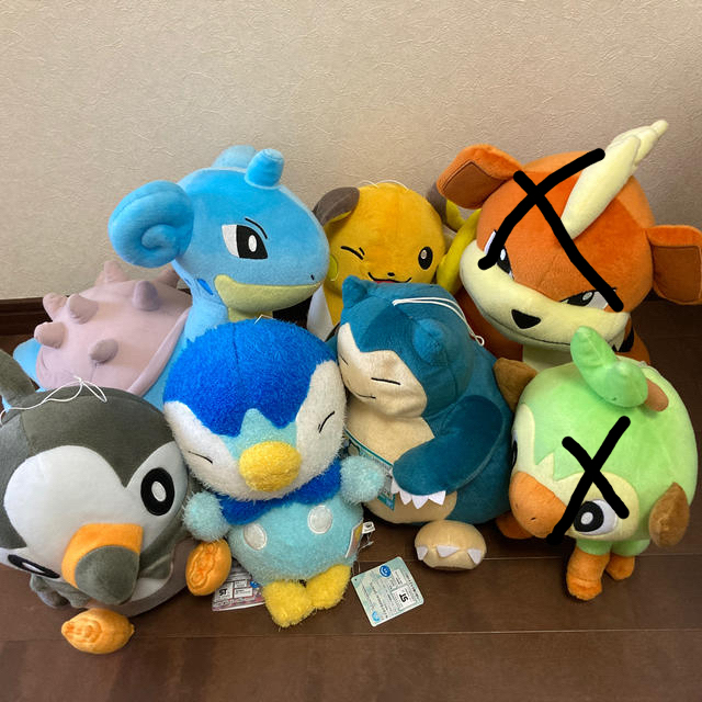 ポケモン(ポケモン)のポケモン　ぬいぐるみ　5点 エンタメ/ホビーのおもちゃ/ぬいぐるみ(ぬいぐるみ)の商品写真