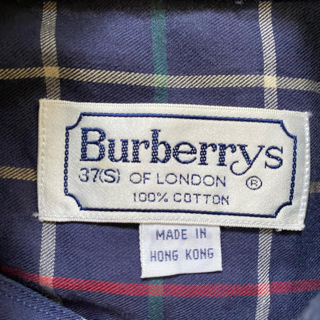 BURBERRY(バーバリー)のバーバリー　ロンドン　ネイビー　ショート丈　サイズS メンズのトップス(シャツ)の商品写真