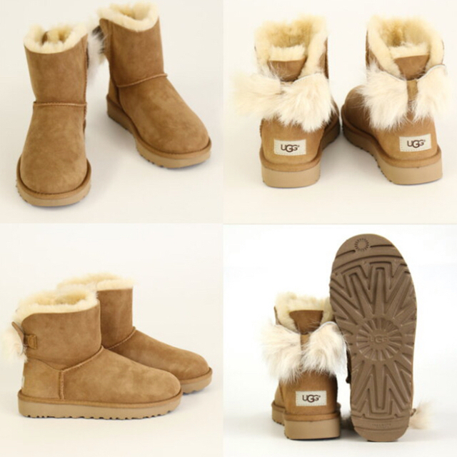 UGG ムートン　ミニ　リボン