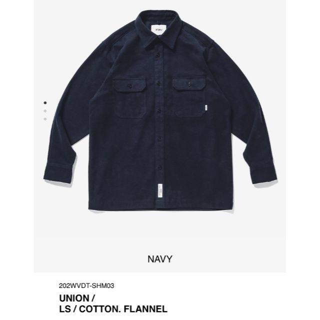 WTAPS 20AW UNION LS NAVY XL