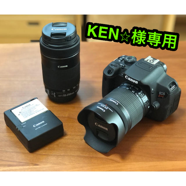 Canon(キヤノン)のCanon EOS KISS X7i EOS KISS X7I Wズームキット スマホ/家電/カメラのカメラ(デジタル一眼)の商品写真