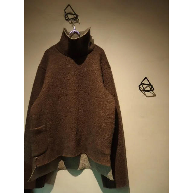 SUNSEA 13AW W-FACE PULLOVER KNIT