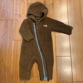 ザノースフェイス(THE NORTH FACE)のノースフェイス　ベビー　カバーオール　シェルパーフリース　ブラウン(カバーオール)