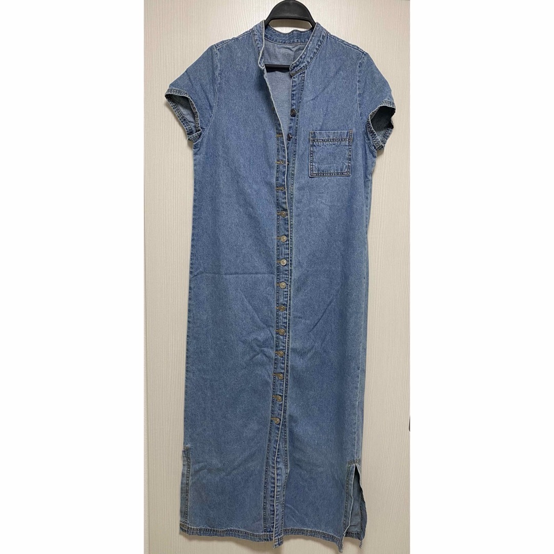 BayBee♡nocollar denim onepiece  レディースのワンピース(ロングワンピース/マキシワンピース)の商品写真