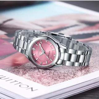 CHRONOS レディース 腕時計 ピンク　アナログ(腕時計)