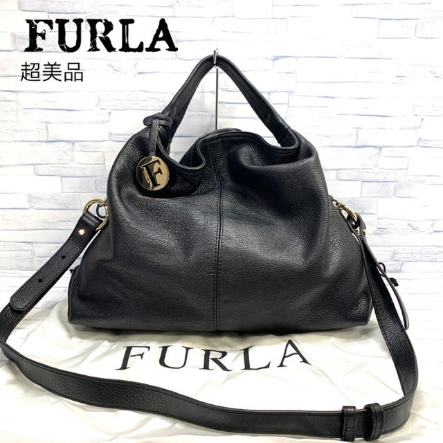 超美品 フルラ FURLA レザー 2wayバッグ ハンドバッグ - ハンドバッグ