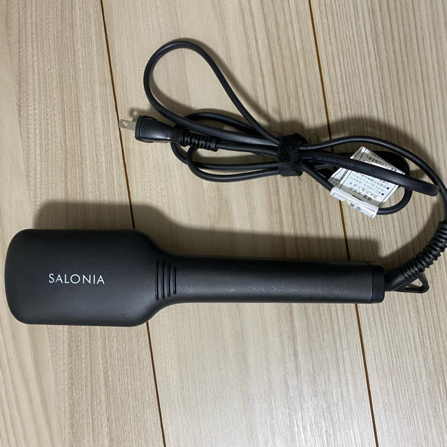 SALONIA サロニア　ストレートヒートブラシ　ヘアアイロン 値下げしました スマホ/家電/カメラの美容/健康(ヘアアイロン)の商品写真