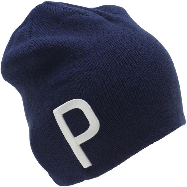 PUMA(プーマ)のプーマ　ゴルフ  ニットキャップ　紺色　新品未使用 メンズの帽子(ニット帽/ビーニー)の商品写真