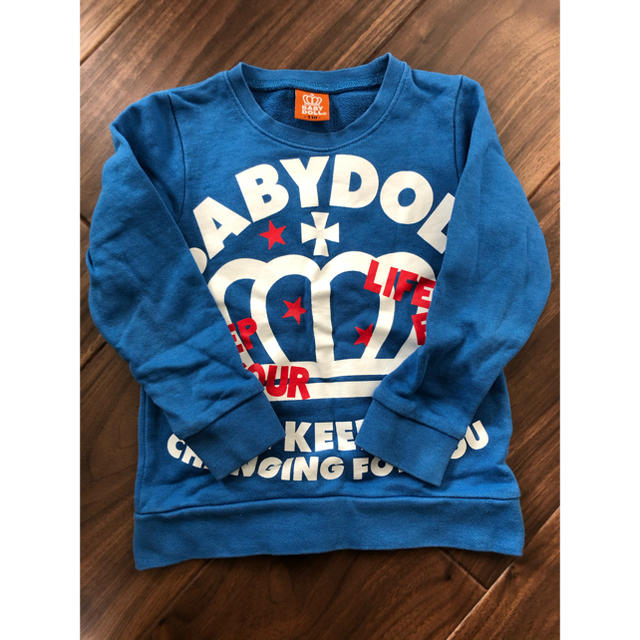 BABYDOLL(ベビードール)のベビードール BABY DOLL トレーナー キッズ/ベビー/マタニティのキッズ服男の子用(90cm~)(Tシャツ/カットソー)の商品写真